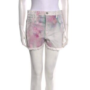 ISABEL MARANT ÉTOILE 'LESSIAB' TIE DYE DENIM SHORTS
